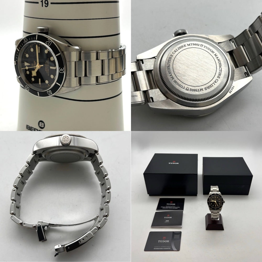 チューダー ヘリテージ ブラックベイ 41mm 79230N ブラック文字盤 2023年保証書 メンズ ステンレス 自動巻き TUDOR 腕時計
