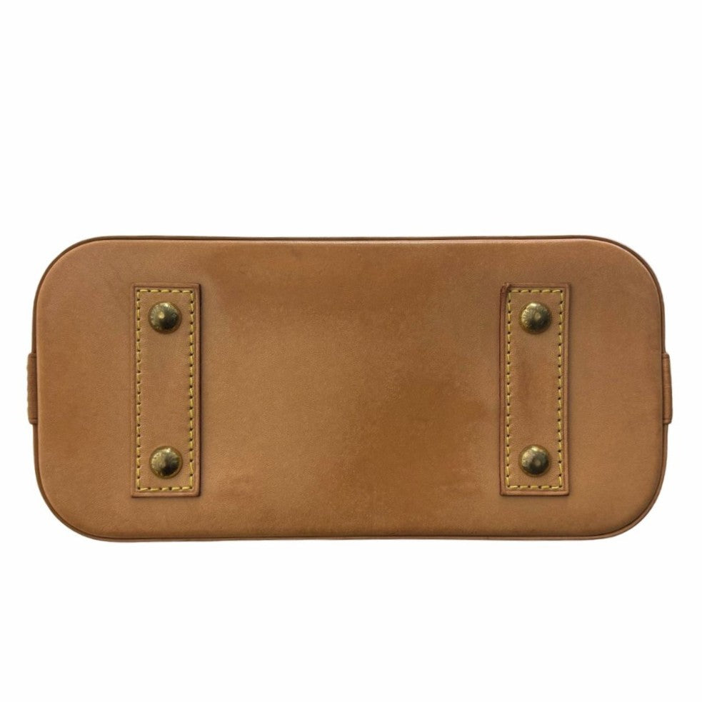 ルイヴィトン M53152 アルマBB モノグラム RFID内蔵 PVC レザー ブラウン ゴールド金具 コンパクト レディース LOUIS VUITTON ハンドバッグ