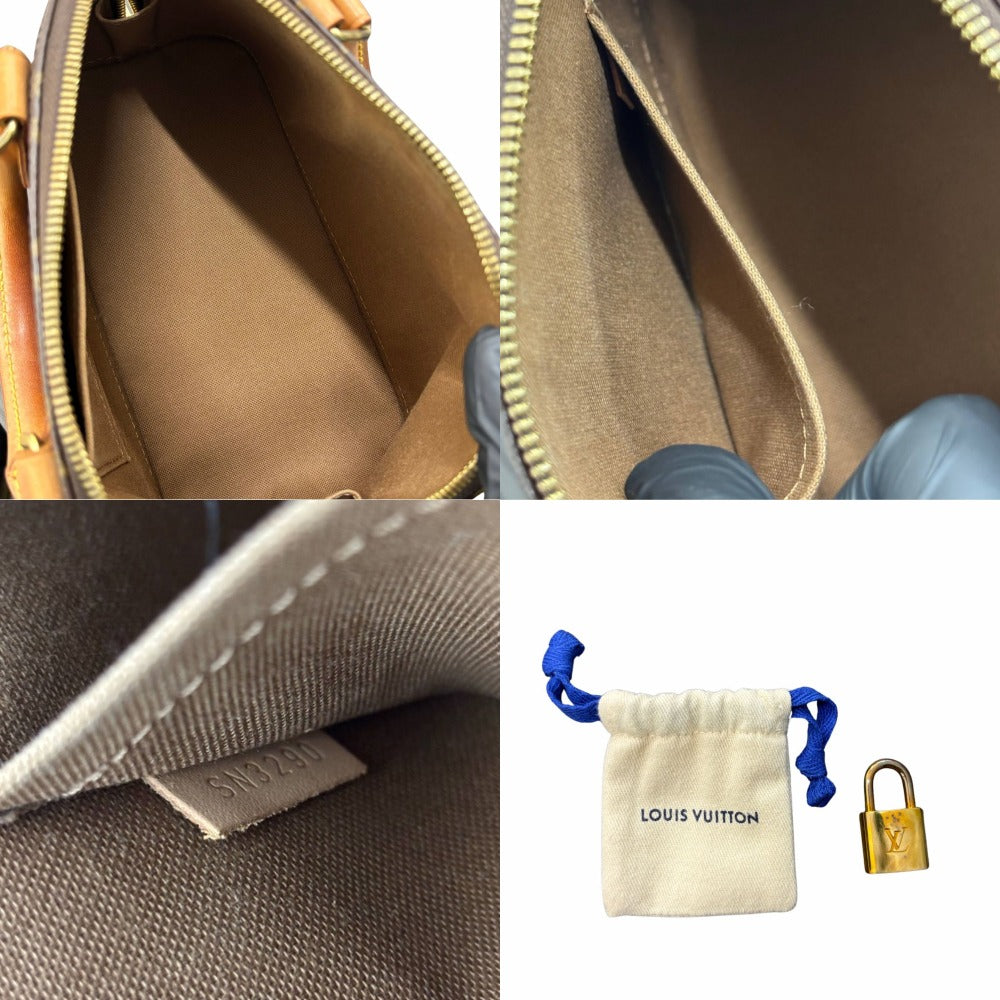 ルイヴィトン M53152 アルマBB モノグラム RFID内蔵 PVC レザー ブラウン ゴールド金具 コンパクト レディース LOUIS VUITTON ハンドバッグ