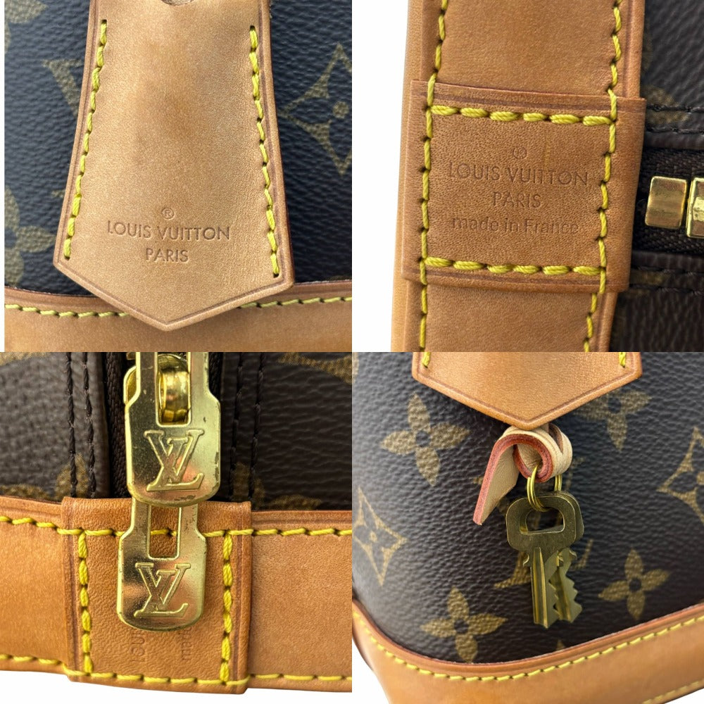 ルイヴィトン M53152 アルマBB モノグラム RFID内蔵 PVC レザー ブラウン ゴールド金具 コンパクト レディース LOUIS VUITTON ハンドバッグ