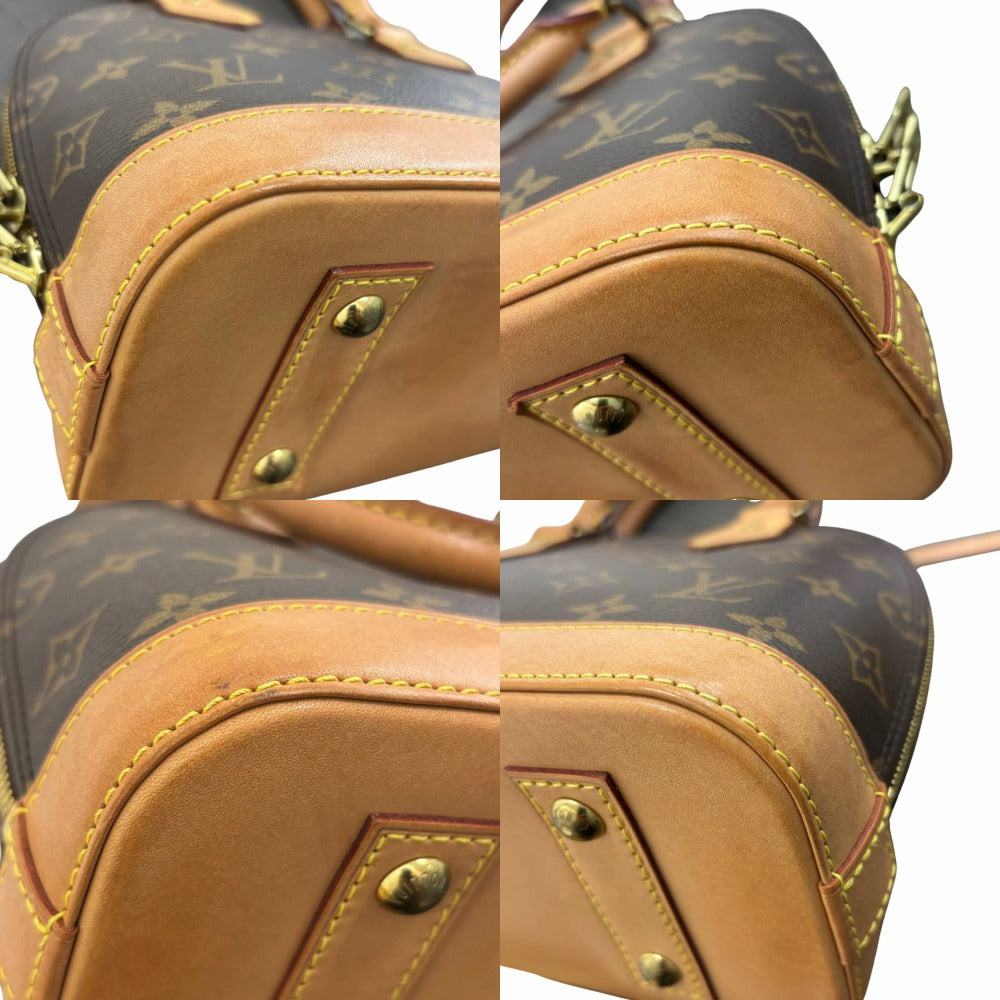 ルイヴィトン M53152 アルマBB モノグラム RFID内蔵 PVC レザー ブラウン ゴールド金具 コンパクト レディース LOUIS VUITTON ハンドバッグ