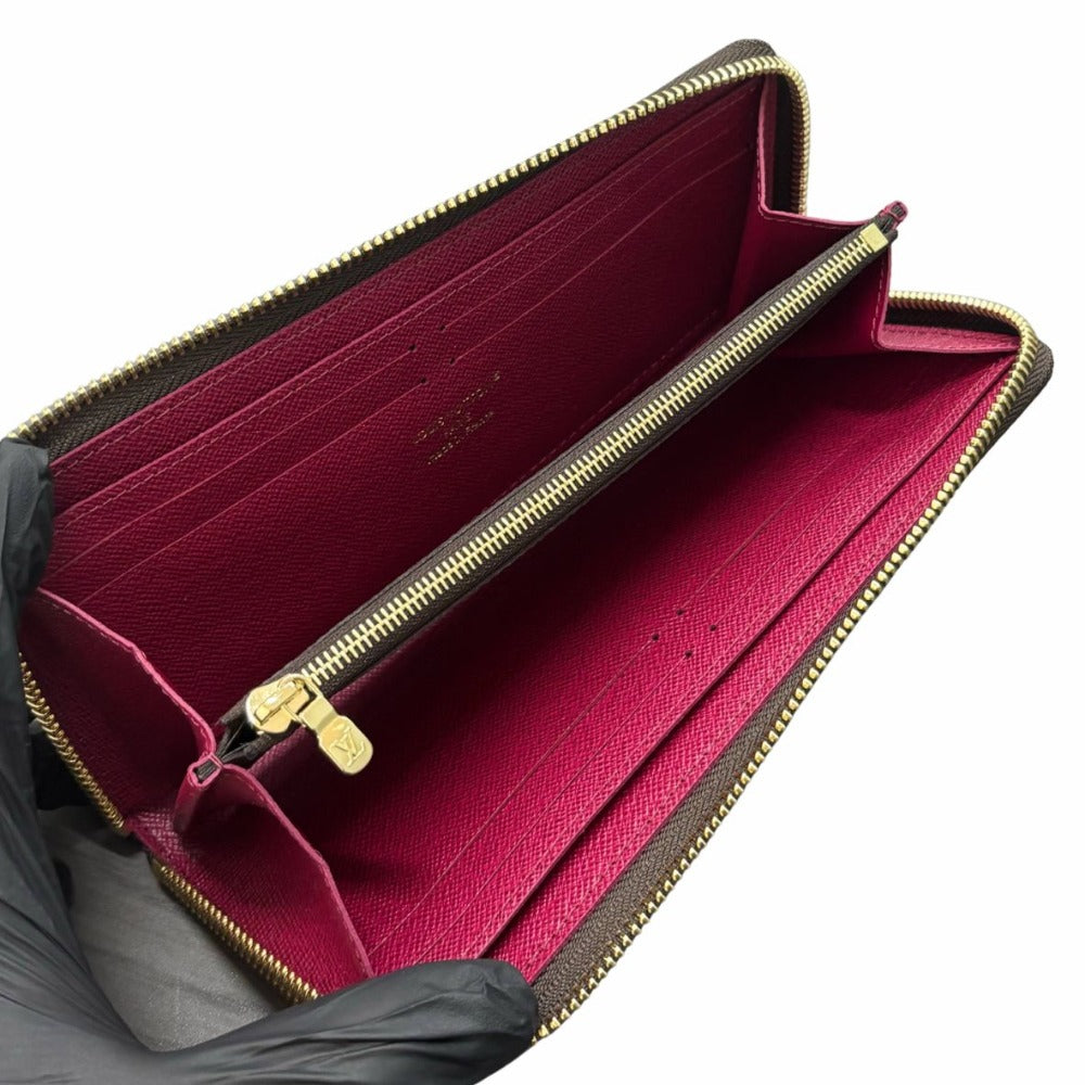 ルイヴィトン モノグラム ポルトフォイユ・クレマンス フューシャ M60742 RFID内蔵 ゴールド金具 PVC レザー 未使用品 LOUIS VUITTON 長財布