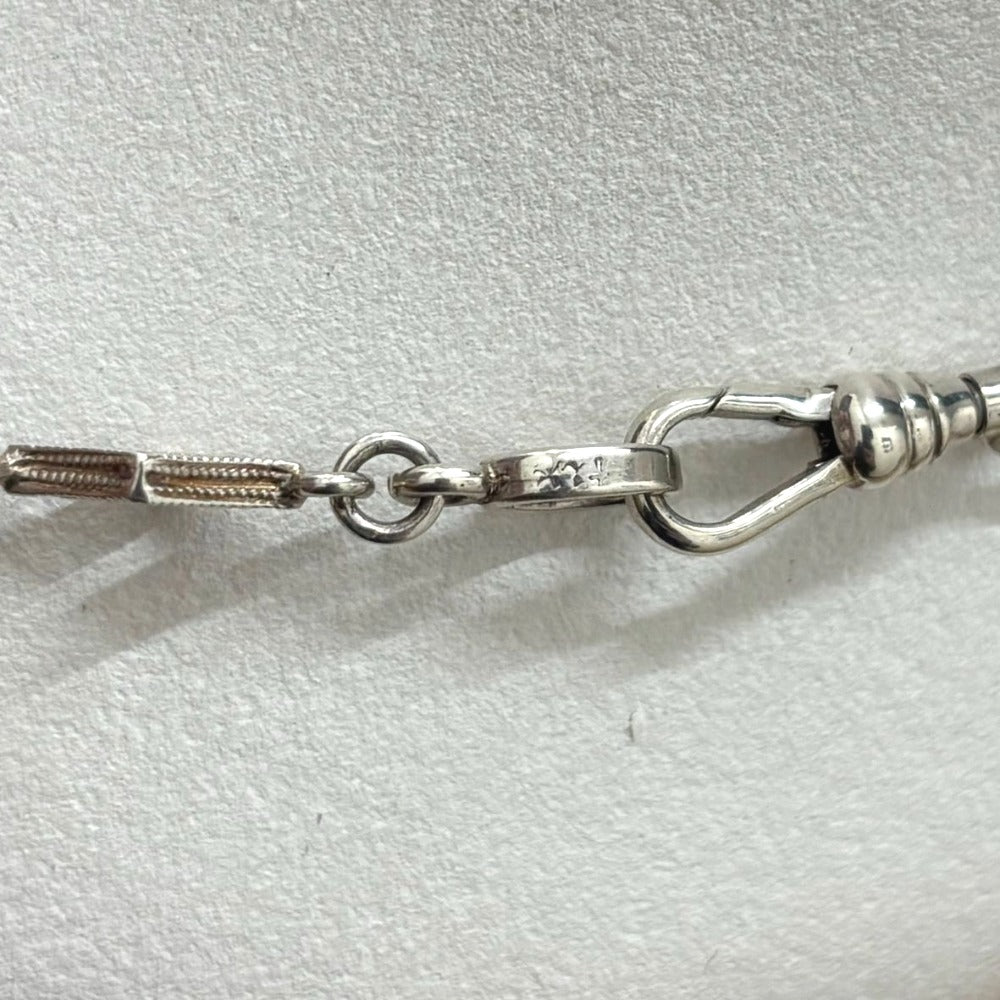 ローリーロドキン ネックレス ミルグレインダイヤモンドシェイプ シルバー925 チェーンのみ 長さ約40cm シンプル メンズ Loree Rodkin