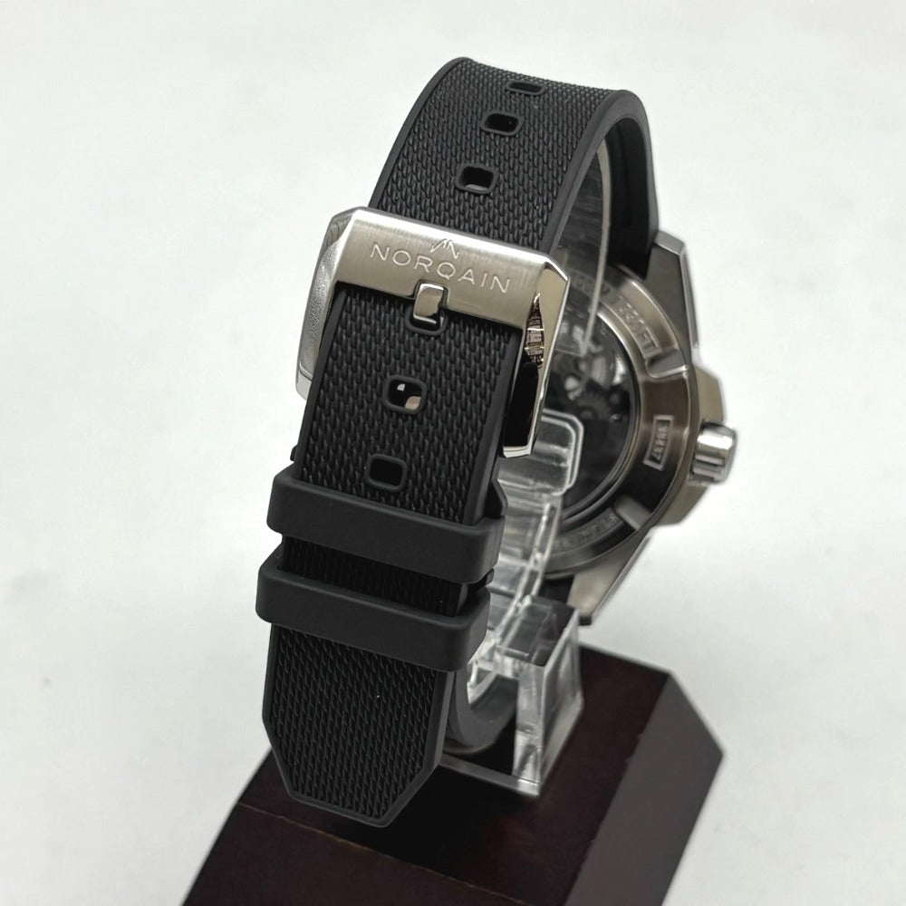 ノルケイン インディペンデンス スケルトン N3008.07S01.G01.R01 40ｍｍ 自動巻き ステンレス ラバーストラップ メンズ NORQAIN 腕時計