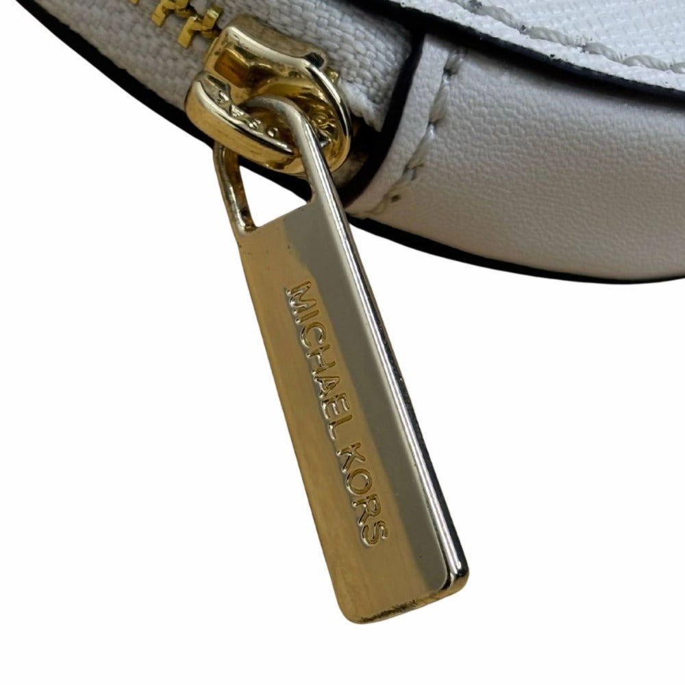 マイケルコース コインケース JETSET 小物入れ レザー ホワイト シンプル ゴールド金具 コンパクト レディース Michael Kors