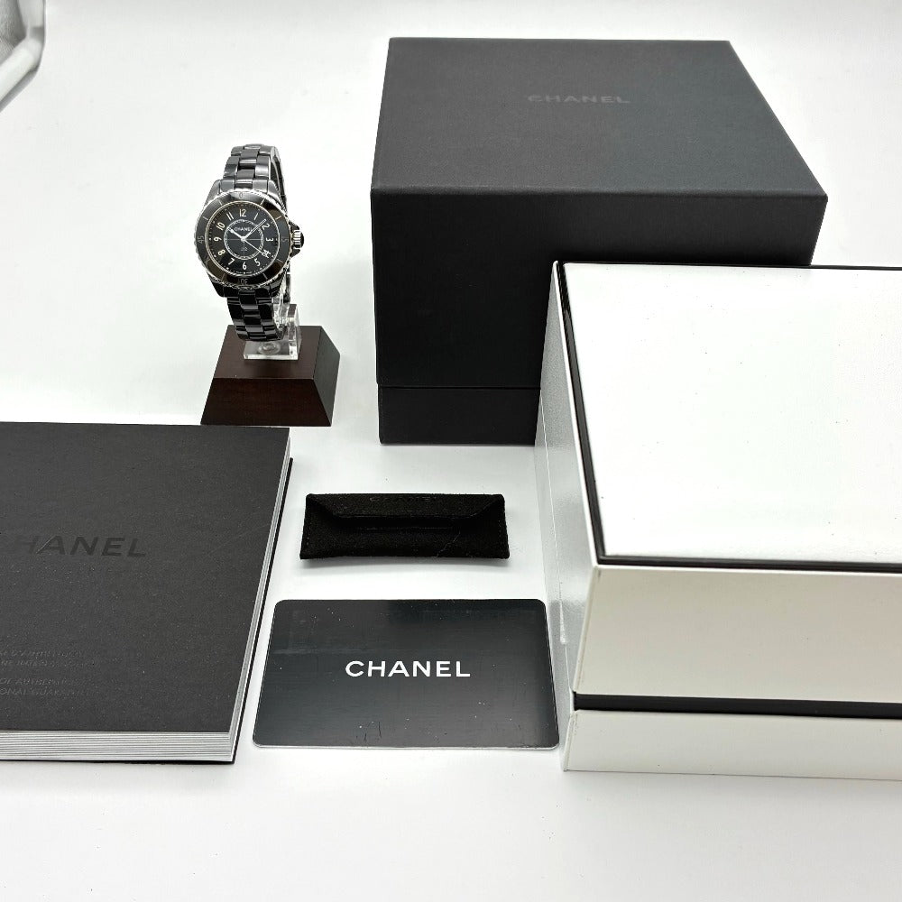 シャネル J12 33mm クオーツ ノンデイト ブラック セラミック H5695 レディース J12 CHANEL 腕時計