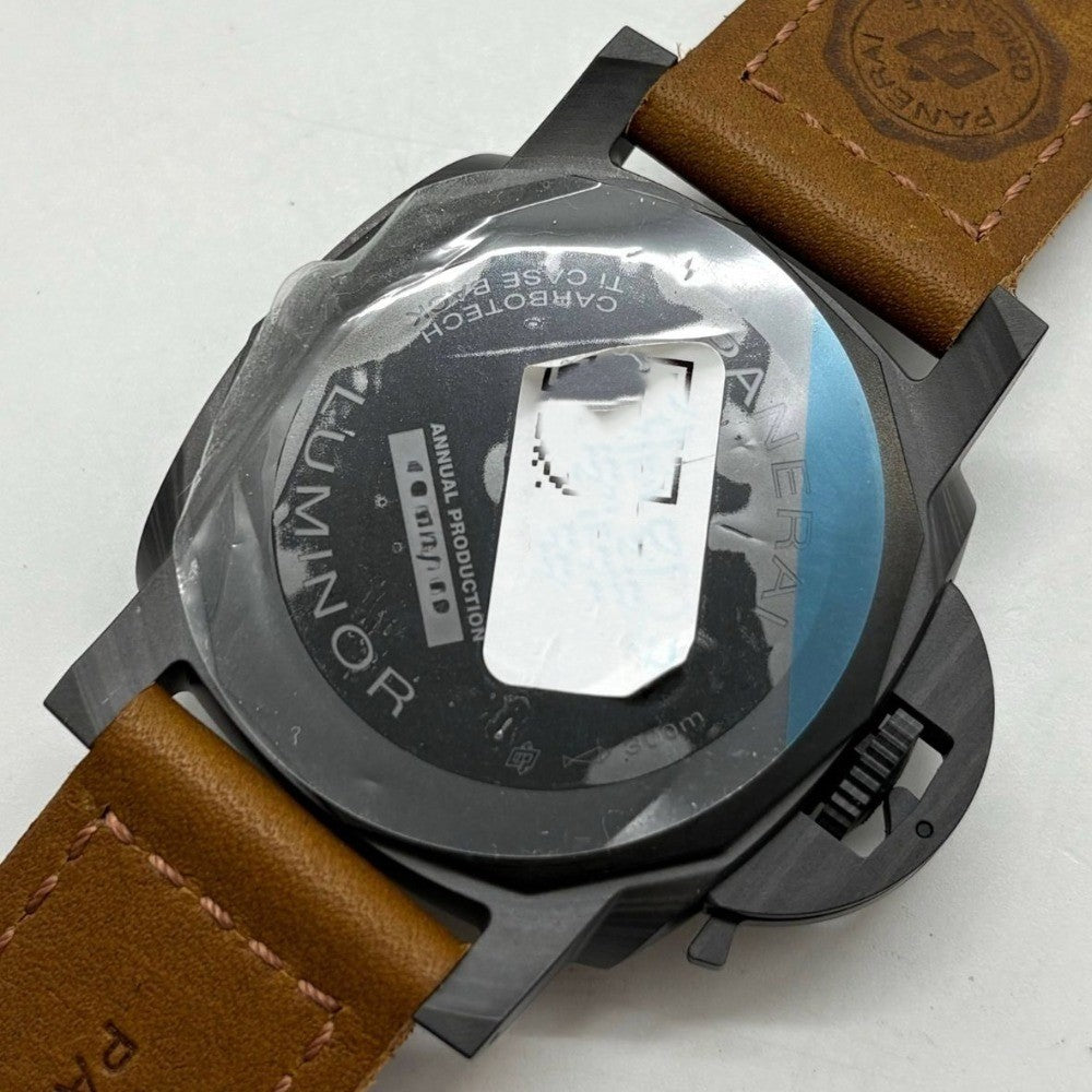 パネライ PAM01707 ルミノール マリーナ カーボテック 44mm 300m防水 自動巻き レザーストラップ メンズ 未使用品 オフィチーネ・パネライ PANERAI 腕時計