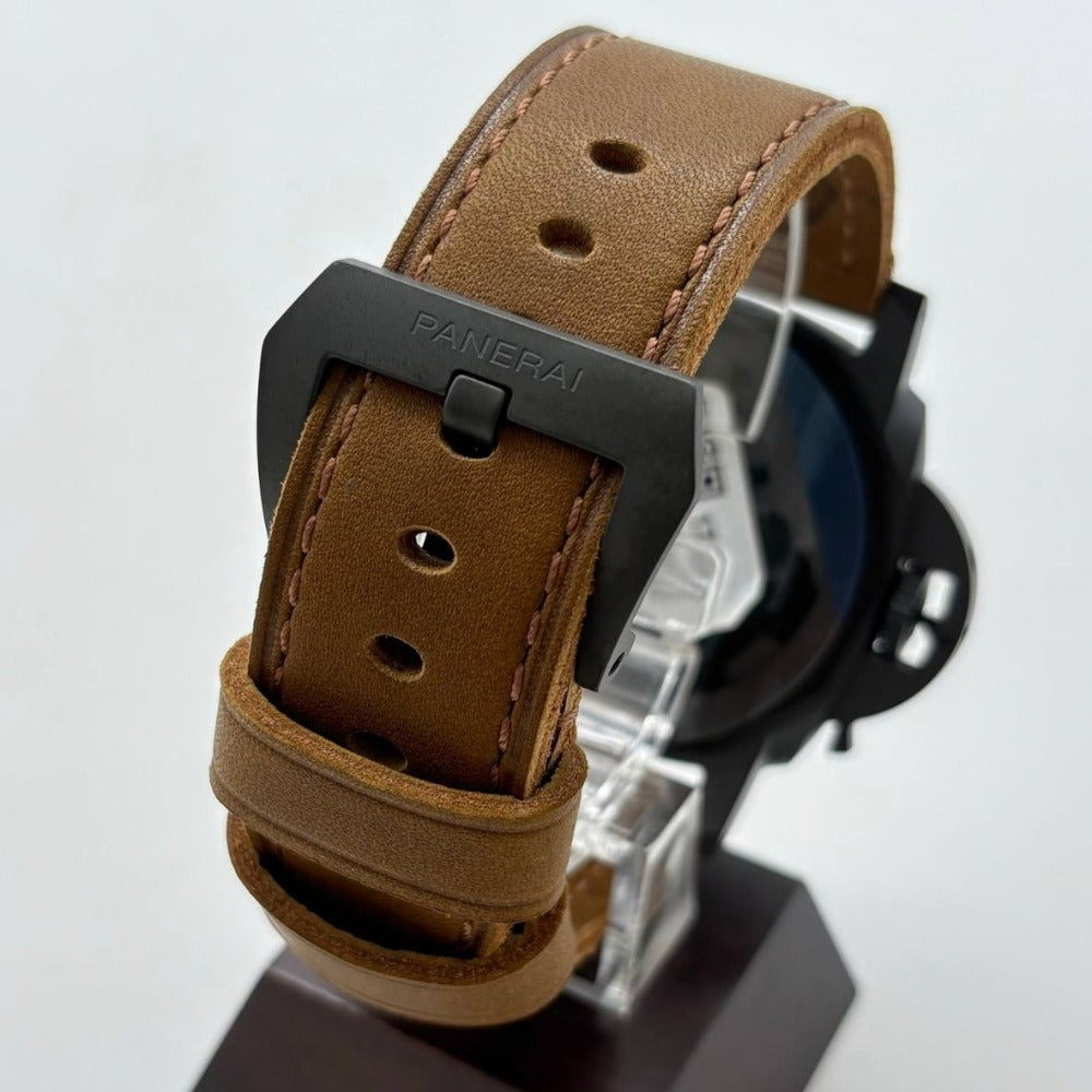 パネライ PAM01707 ルミノール マリーナ カーボテック 44mm 300m防水 自動巻き レザーストラップ メンズ 未使用品 オフィチーネ・パネライ PANERAI 腕時計