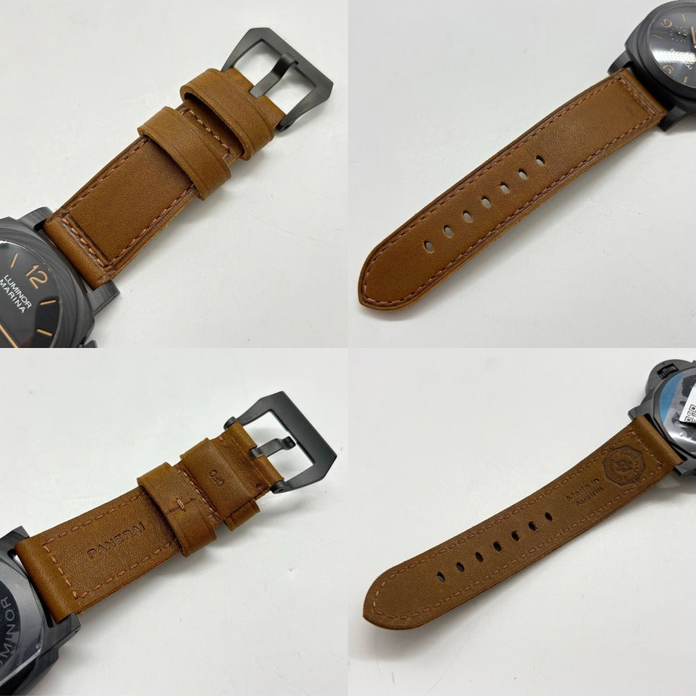 パネライ PAM01707 ルミノール マリーナ カーボテック 44mm 300m防水 自動巻き レザーストラップ メンズ 未使用品 オフィチーネ・パネライ PANERAI 腕時計