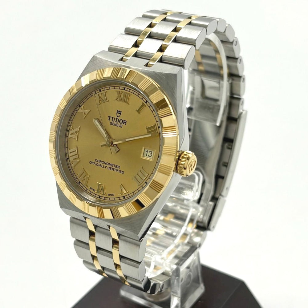 チューダー ロイヤル 36mm 2836C1A3 シャンパン文字盤 自動巻き 2026年保証書 コンビ ゴールド ステンレス メンズ 腕時計 TUDOR