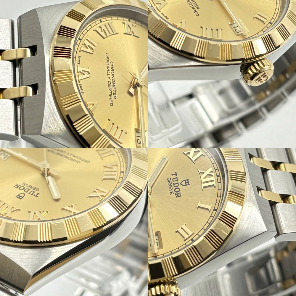 チューダー ロイヤル 36mm 2836C1A3 シャンパン文字盤 自動巻き 2026年保証書 コンビ ゴールド ステンレス メンズ 腕時計 TUDOR