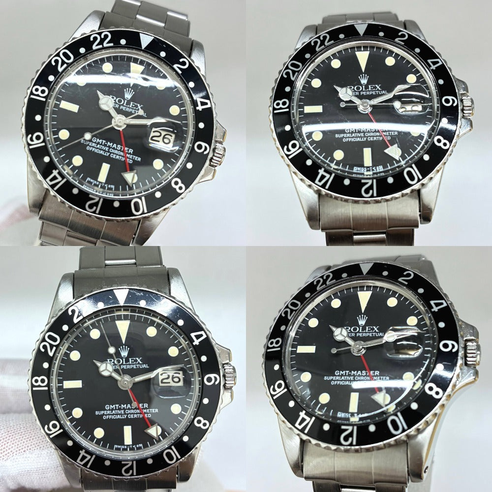 ロレックス GMTマスター 1675 ブラックベゼル 40mm 1965年製 USAブレス 自動巻き キャリバー1570/1575 メンズ ROLEX 腕時計