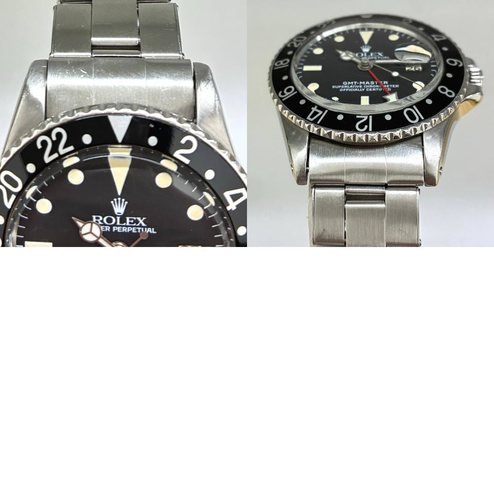 ロレックス GMTマスター 1675 ブラックベゼル 40mm 1965年製 USAブレス 自動巻き キャリバー1570/1575 メンズ ROLEX 腕時計