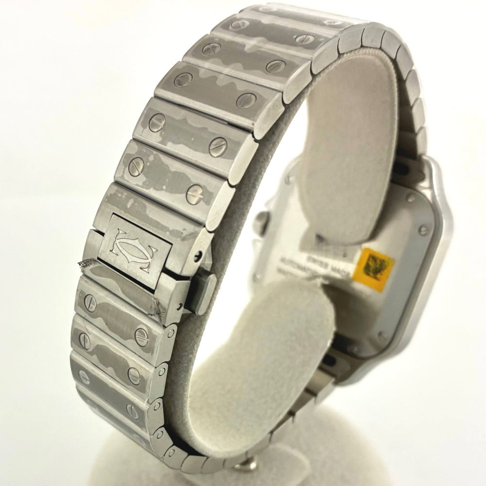 カルティエ サントス ドゥ カルティエ MM 35mm 自動巻き ステンレス 白文字盤 メンズ CARTIER 腕時計
