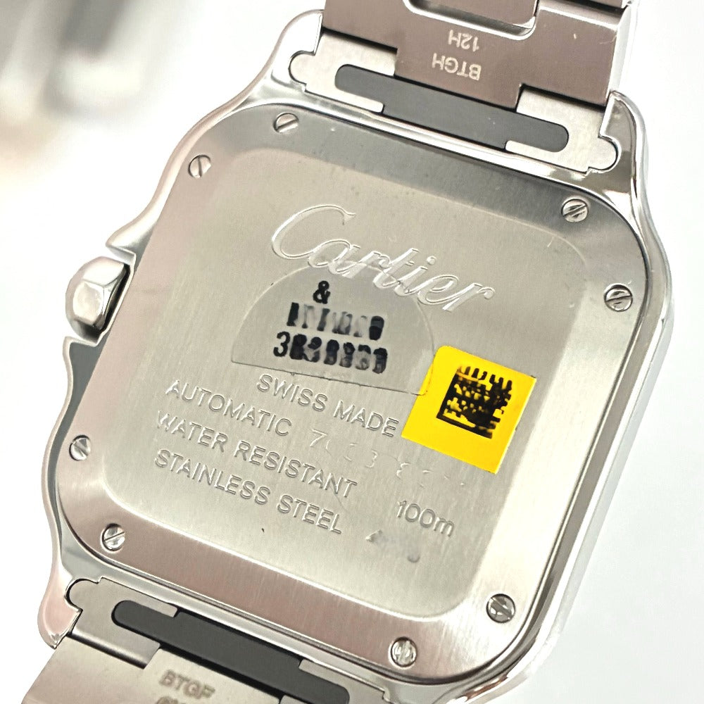 カルティエ サントス ドゥ カルティエ MM 35mm 自動巻き ステンレス 白文字盤 メンズ CARTIER 腕時計
