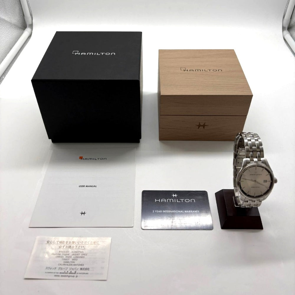 ハミルトン ジャズマスター ジェント 40mm H32.451.151 クオーツ シルバー文字盤 ステンレス メンズ HAMILTON 腕時計