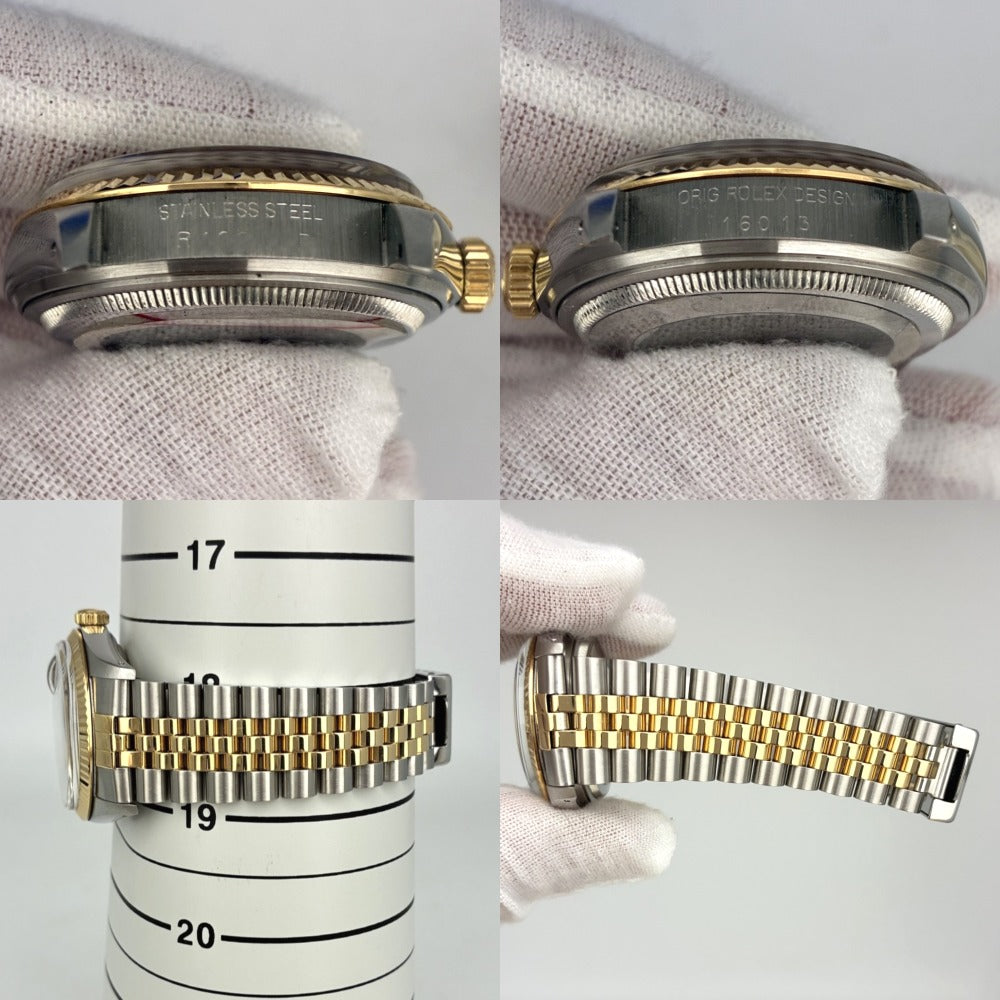 ロレックス デイトジャスト 36mm 16013 R番 約1987年ごろ製造 10Pダイヤモンド Cal.3035 自動巻き メンズ DATEJUST ROLEX 腕時計