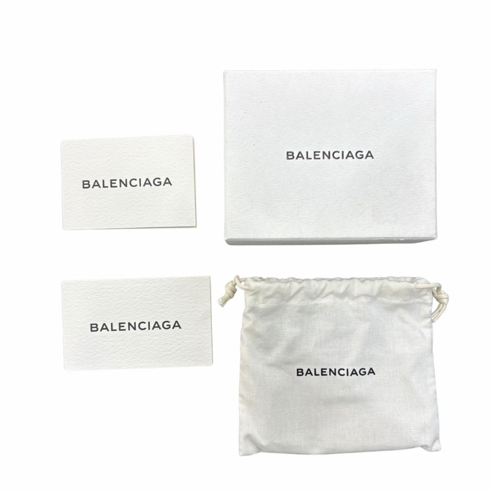 バレンシアガ ペーパーミニウォレット 391446 レッド レザー コンパクト シンプル レディース BALENCIAGA 三つ折り財布