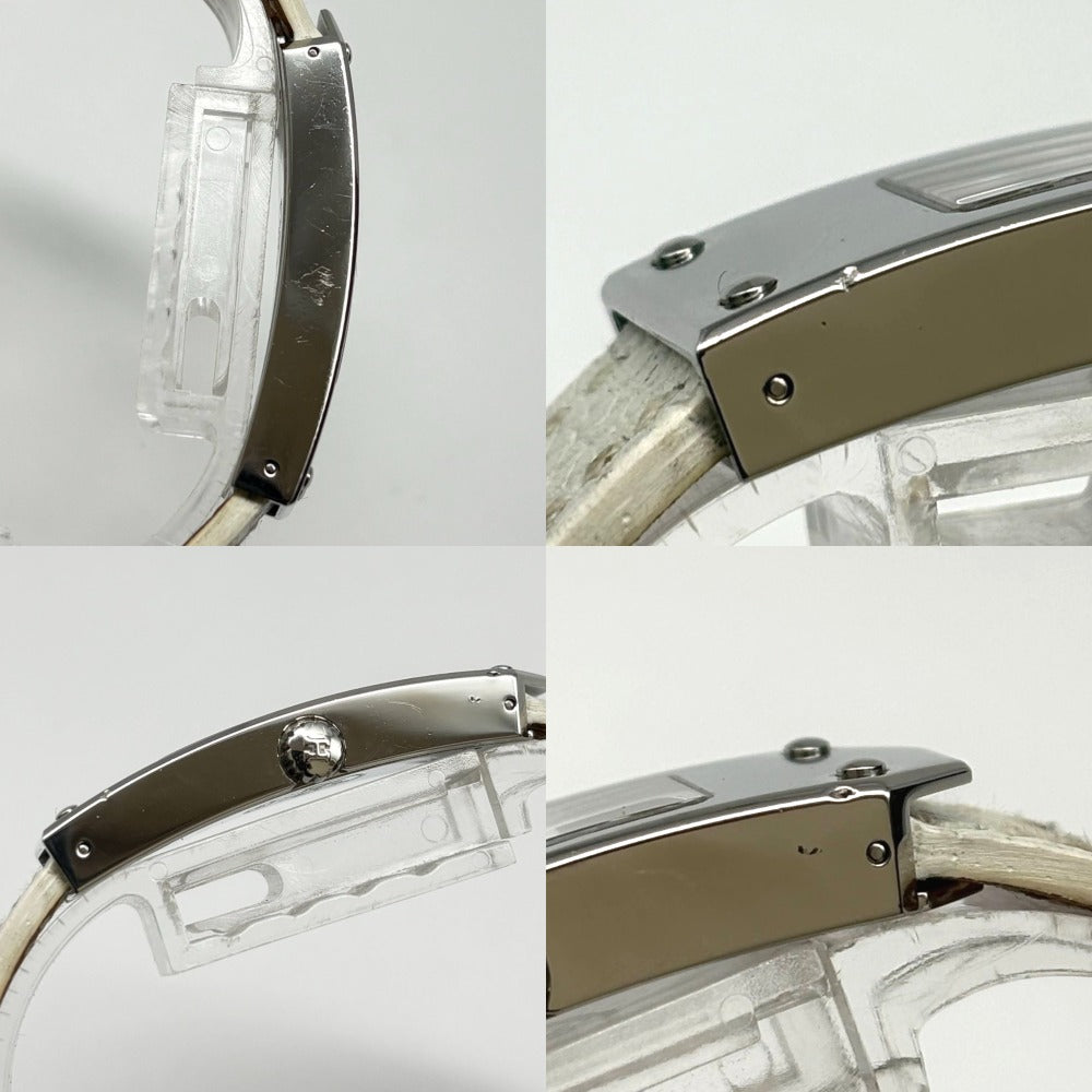 エルメス ケリー2 KT1.210 ホワイト文字盤 ステンレス クオーツ 稼働品 電池交換済み レディース HERMES 腕時計