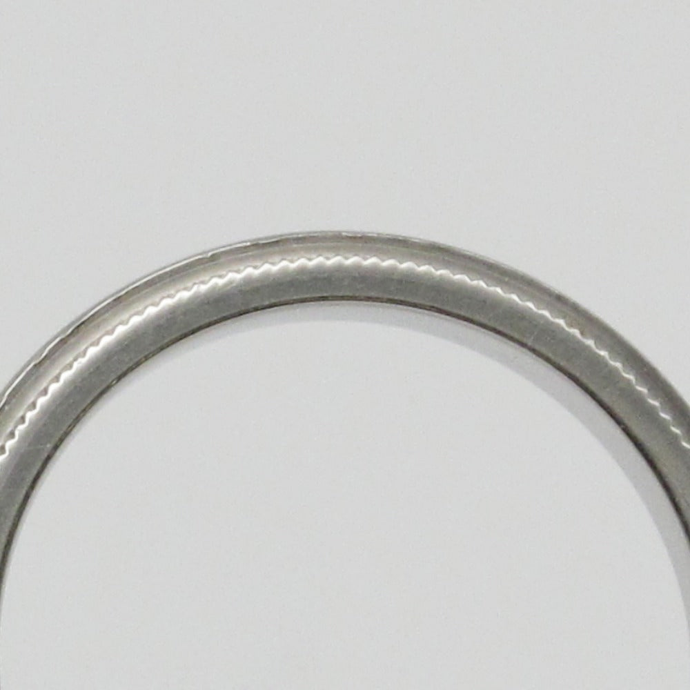TIFFANY&Co. ティファニー ミルグレイン バンド リング 指輪 Pt950 プラチナ 白金 幅2.0ｍｍ 8.5号 レディース ジュエリー アクセサリー 箱付き
