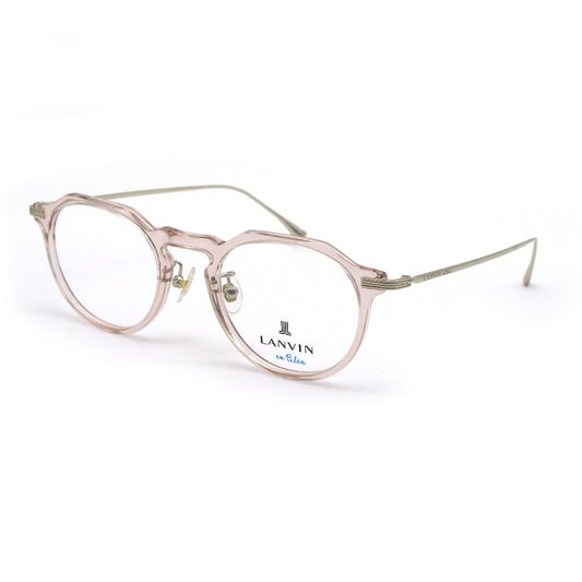 LANVIN en Bleu ランバンオンブルー メガネフレーム VLB001J-03GB クリアピンク 47 21 140 プラスチック メタル クラウンパント 眼鏡 サングラス アイウェア 未使用品