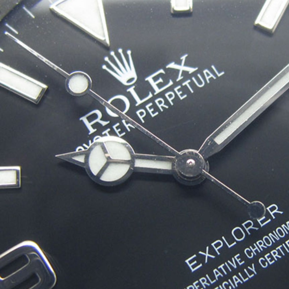 ROLEX ロレックス 腕時計 エクスプローラー1 Ref.214270 ランダム番 梨地バックル ブラックアウト 自動巻き EXPLORER