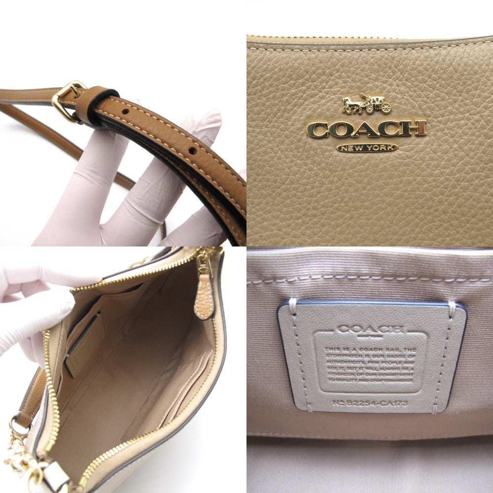 COACH コーチ テリ 2WAYショルダーバッグ カラーブロック ベージュマルチ CA173 クロスボディ 斜め掛け ポシェット レザー レディース  | Celebourg セレブール公式サイト