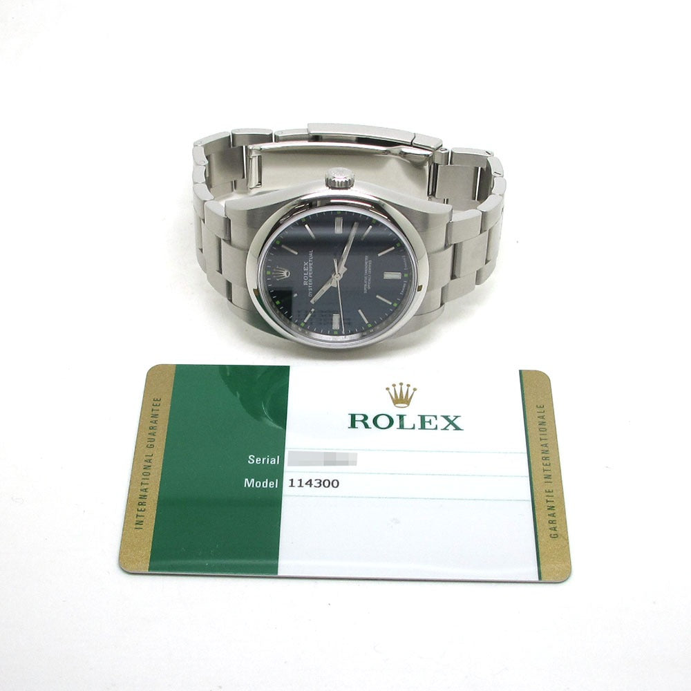 ROLEX ロレックス 腕時計 オイスター パーペチュアル 39 Ref.114300 ブルーダイアル 自動巻き #203 OYSTER PERPETUAL