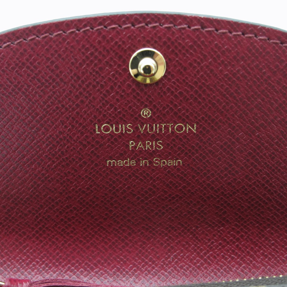 LOUIS VUITTON ルイ・ヴィトン ポルトモネ ロザリ モノグラム フューシャ M41939 コインケース コンパクト ミニ 財布 ウォレット PVC レザー レディース 未使用品