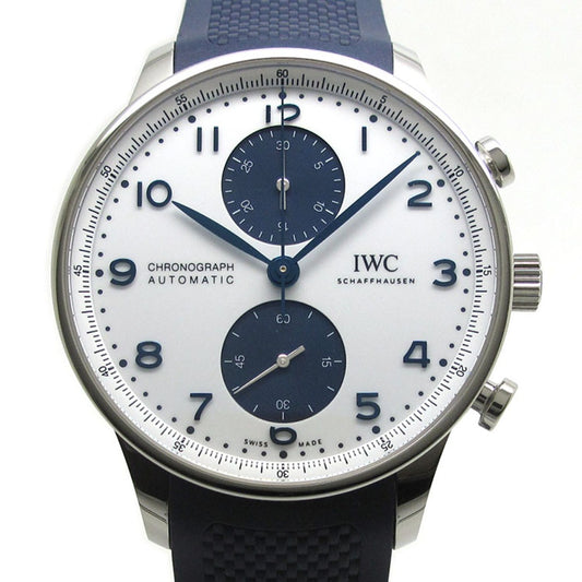 IWC SCHAFFHAUSEN アイダブリューシー シャフハウゼン 腕時計 ポルトギーゼ クロノグラフ IW371620 ホワイト 自動巻き PORTUGUESE