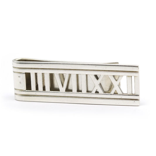 TIFFANY&Co. ティファニー アトラス マネークリップ ビルクリップ 札ばさみ ローマ数字 Ag SV シルバー 925 箱有 アクセサリー 小物