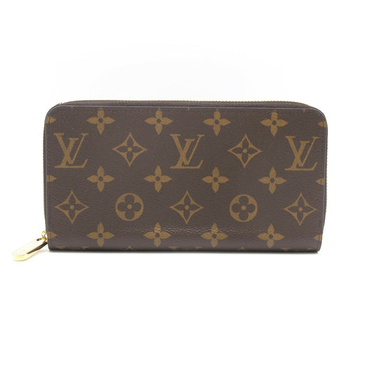 LOUIS VUITTON ルイ・ヴィトン ジッピーウォレット モノグラム M41895 フューシャ ラウンドファスナー長財布 PVC レザー ブラウン 赤紫 未使用品