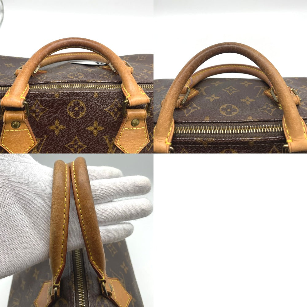 LOUIS VUITTON ルイ・ヴィトン ハンドバッグ スピーディ30 ミニボストン PVC コーティングキャンバス レザー ブラウン キャメル レディース M41526