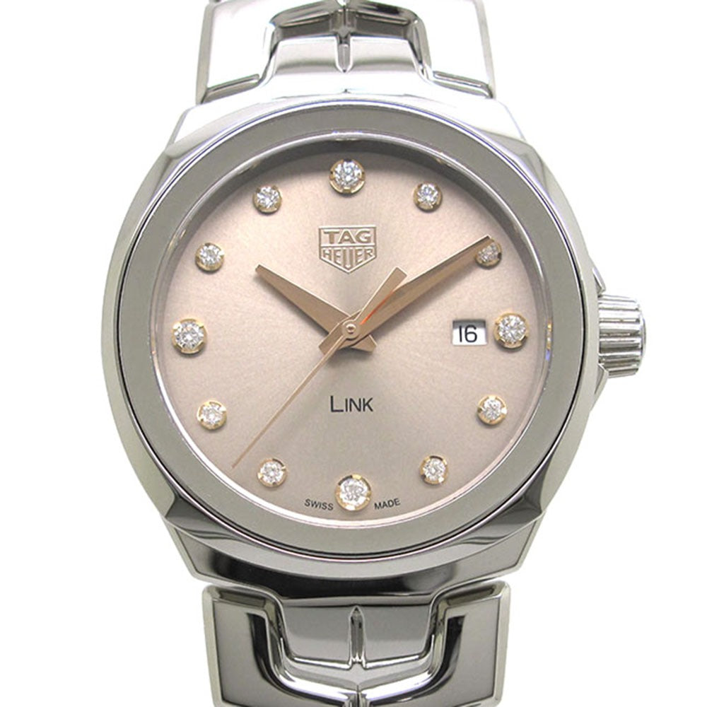 TAG HEUER タグホイヤー 腕時計 リンク デイト WBC131E.BA0649 ベージュ ダイヤ クォーツ LINK