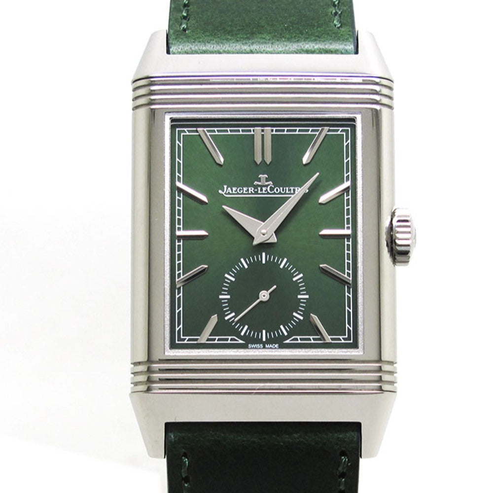 JAEGER LECOULTRE ジャガー・ルクルト 腕時計 レベルソ トリビュート スモールセコンド Q3978430 グリーン 手巻き