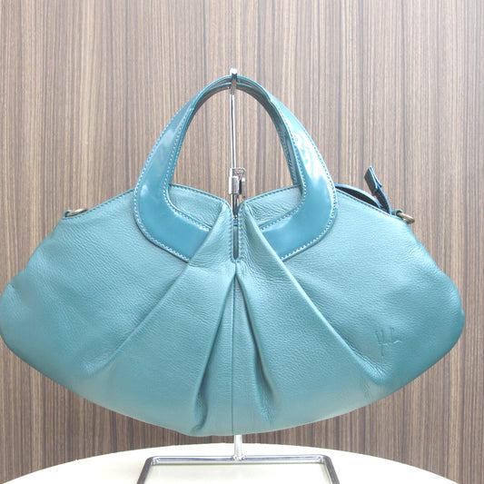 Sybilla シビラ ハンドバッグ レザー グリーン　レディース