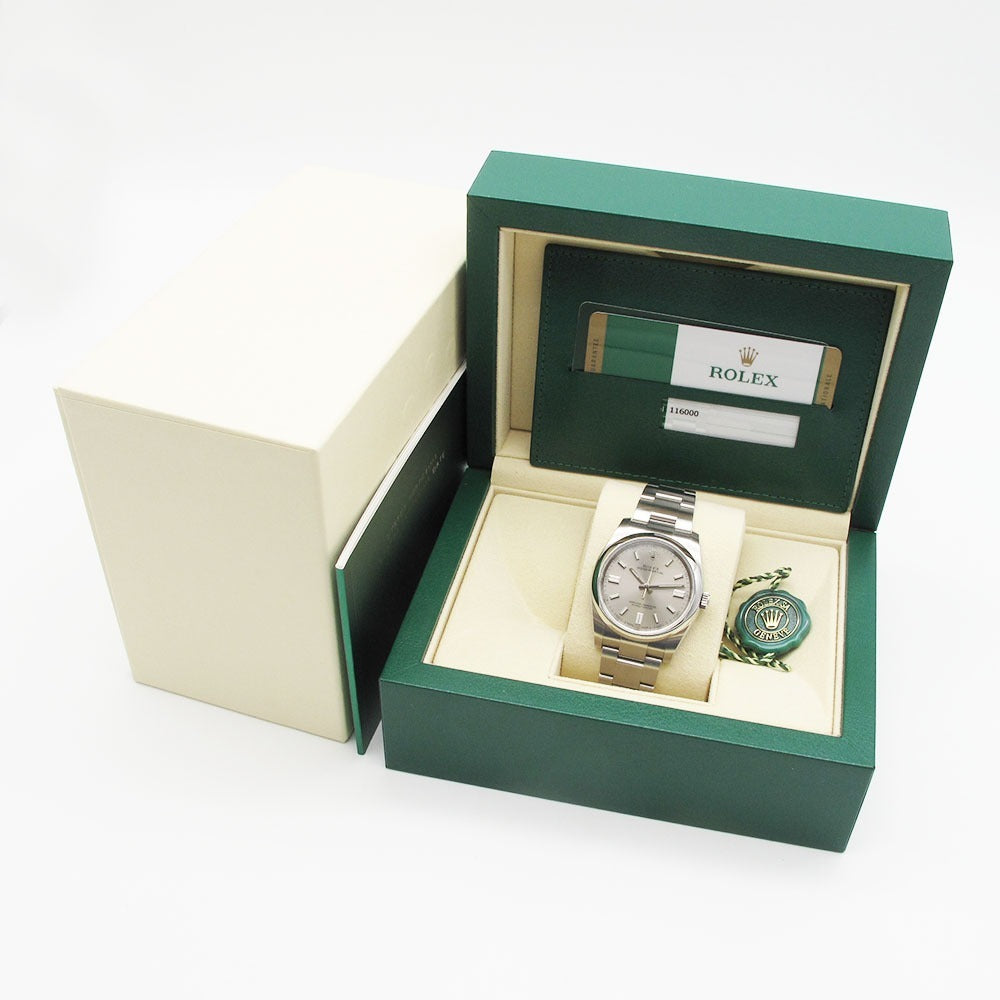 ROLEX ロレックス 腕時計 オイスター パーペチュアル Ref.116000 ランダム番 グレー文字盤 自動巻き OYSTER PERPETUAL 美品