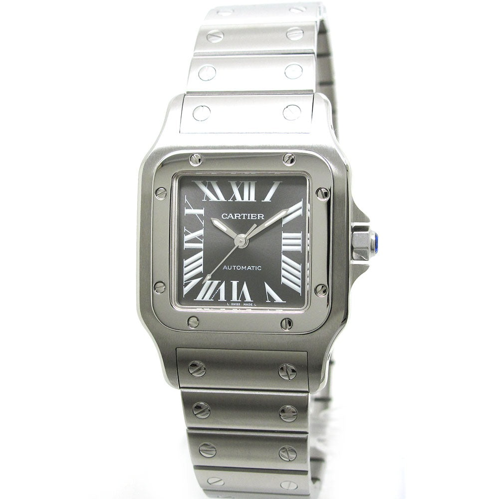 CARTIER カルティエ 腕時計 サントスガルベ LM W20067D6 グレー文字盤 アジア限定 自動巻き SANTOS 美品