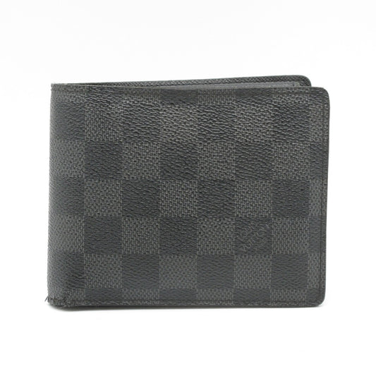 LOUIS VUITTON ルイ・ヴィトン 二つ折り財布 ポルトフォイユ フロリン パスケース ウォレット PVC レザー メンズ ダミエ グラフィット N63074