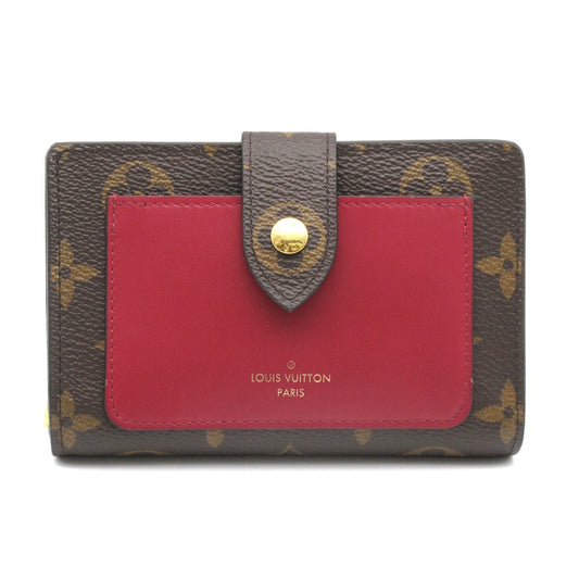 LOUIS VUITTON ルイ・ヴィトン 二つ折り財布 ポルトフォイユ ジュリエット フューシャ コンパクト ウォレット レディース モノグラム M69433 美品