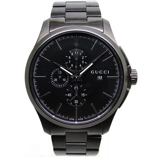 GUCCI グッチ 腕時計 Gタイムレス YA126274 126.2 クロノグラフ クォーツ メンズ 美品