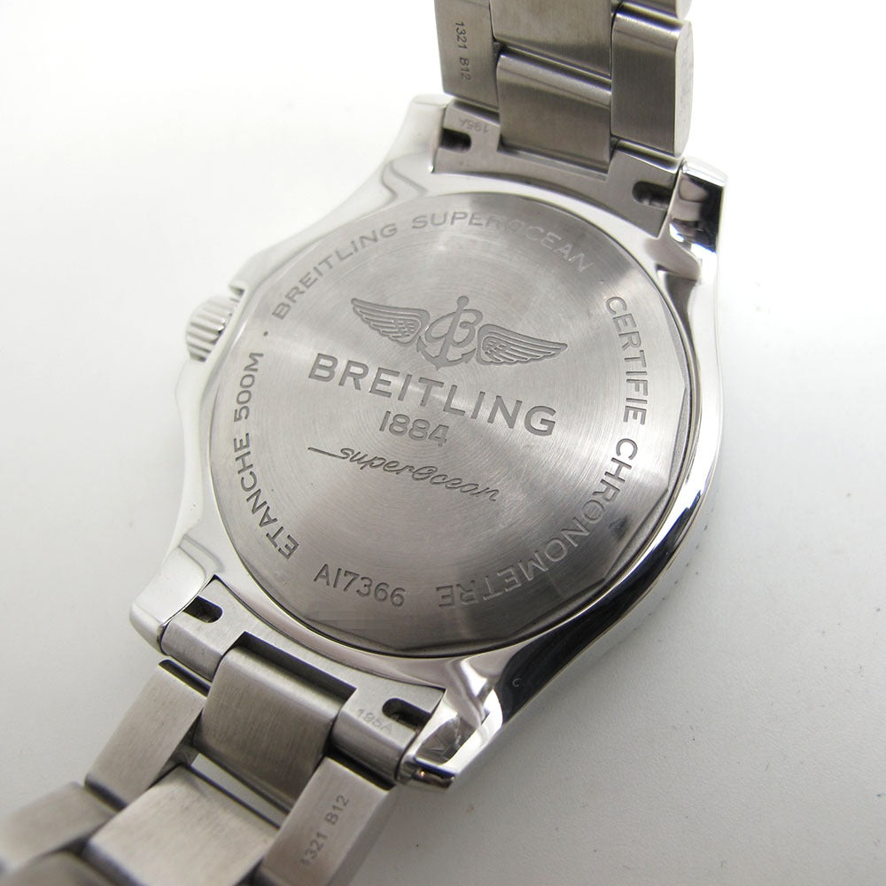 BREITLING ブライトリング 腕時計 スーパーオーシャン オートマティック 42 A17366 ブルー文字盤 SUPEROCEAN 美品