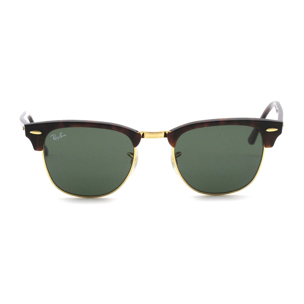 Ray-Ban レイバン サングラス CLUBMASTER クラブマスター UVカット べっ甲柄 トータス グリーンレンズ 51 21 145  RB3016 W0366