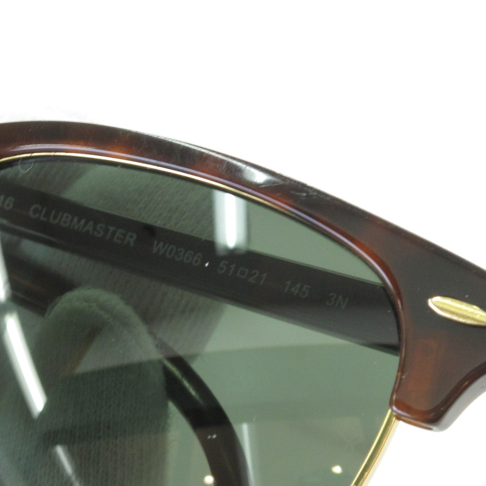 Ray-Ban レイバン サングラス CLUBMASTER クラブマスター UVカット べっ甲柄 トータス グリーンレンズ 51 21 145  RB3016 W0366