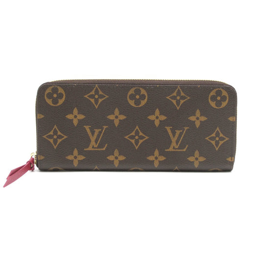 LOUIS VUITTON ルイ・ヴィトン 長財布 ポルトフォイユ クレマンス フューシャ ラウンドファスナー ジッピー ウォレット レディース モノグラム M60742 未使用品