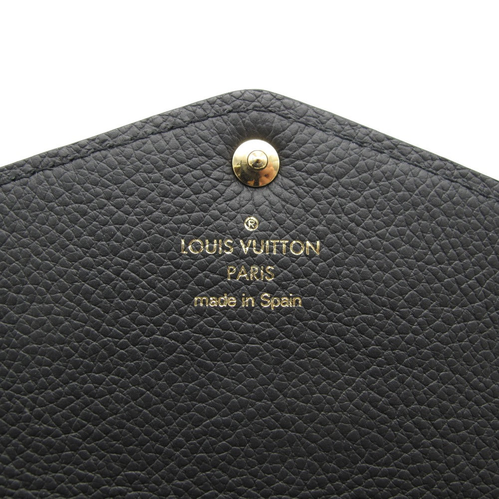 LOUIS VUITTON ルイ・ヴィトン 長財布 ポルトフォイユ サラ バイカラー モノグラム アンプラント ブラック ベージュ レザー 箱付き M80496 美品