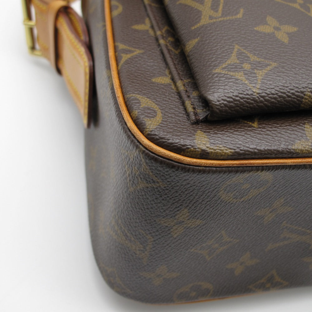 LOUIS VUITTON ルイ・ヴィトン ショルダーバッグ ヴィバ シテGM PVC レザー レディース モノグラム M51163 美品