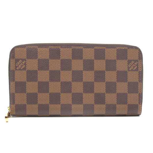 LOUIS VUITTON ルイ・ヴィトン 長財布 ジッピーウォレット ブラウン ラウンドファスナー PVC レザー ダミエ N41661 未使用品