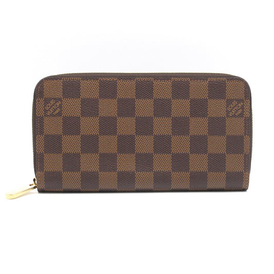LOUIS VUITTON ルイ・ヴィトン 長財布 ジッピーウォレット ローズバレリーヌ ラウンドファスナー ブラウン ピンク PVC レザー ダミエ N60046 未使用品