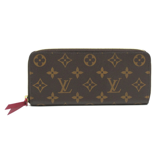 LOUIS VUITTON ルイ・ヴィトン 長財布 ポルトフォイユ クレマンス フューシャ ラウンドファスナー ジッピー ウォレット モノグラム M60742 未使用品